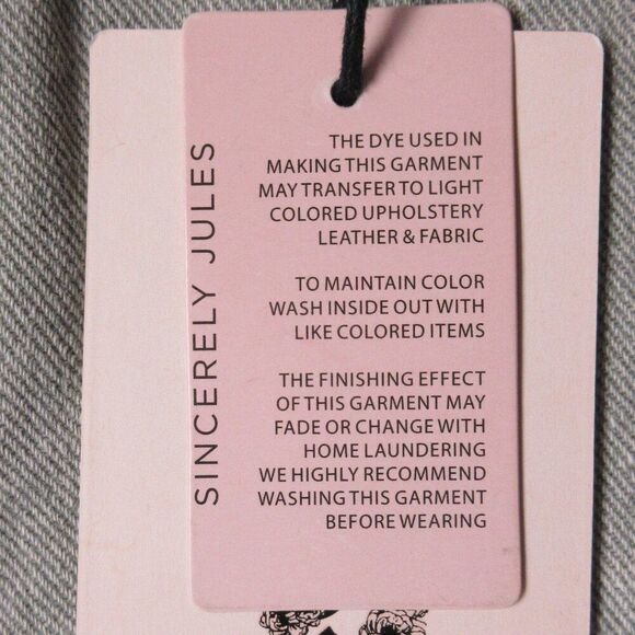 SINCERELY JULES High Rise Pale Green Denim Jean Shorts Sz 13/30 Cut Off Hem NWT - Picture 6 of 12